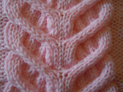 ornamental cable knitting pattern